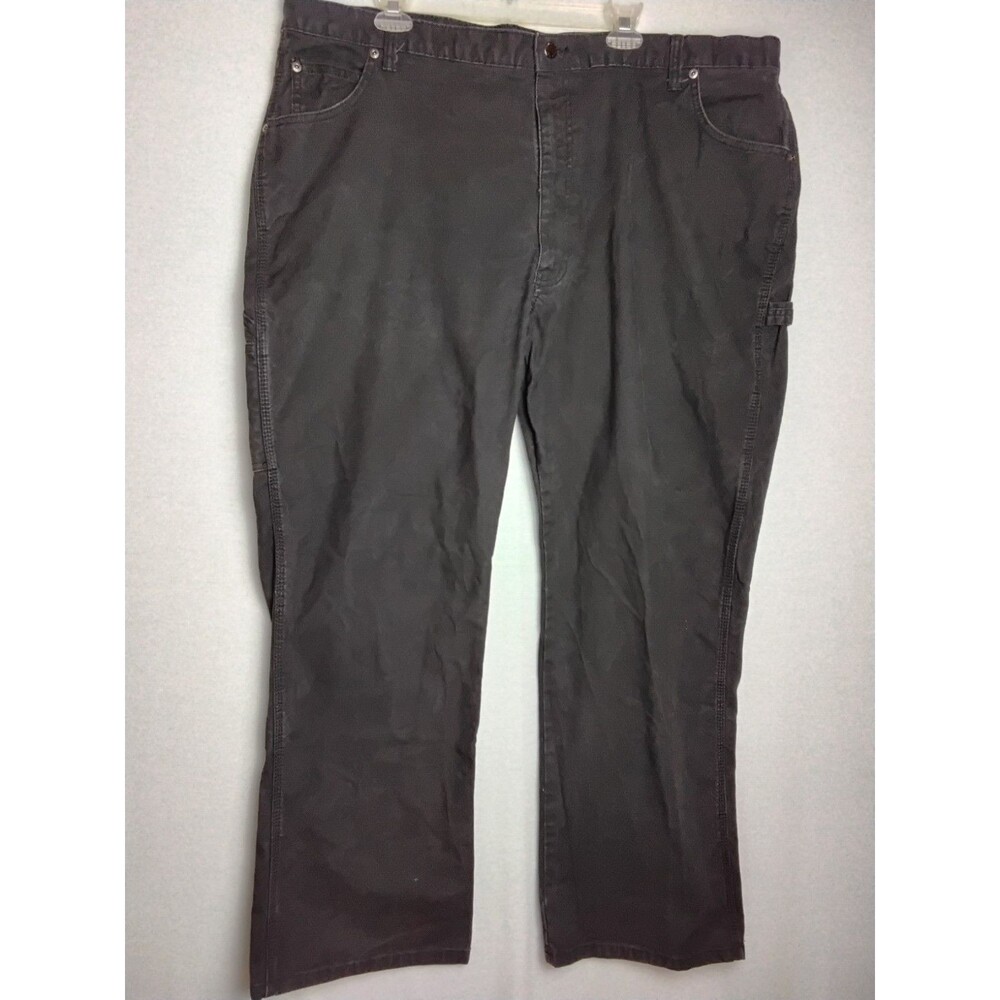 Genuine Dickies Jeans Mens 44x32 Black Cotton Straight Baggy Carpenter Workwear